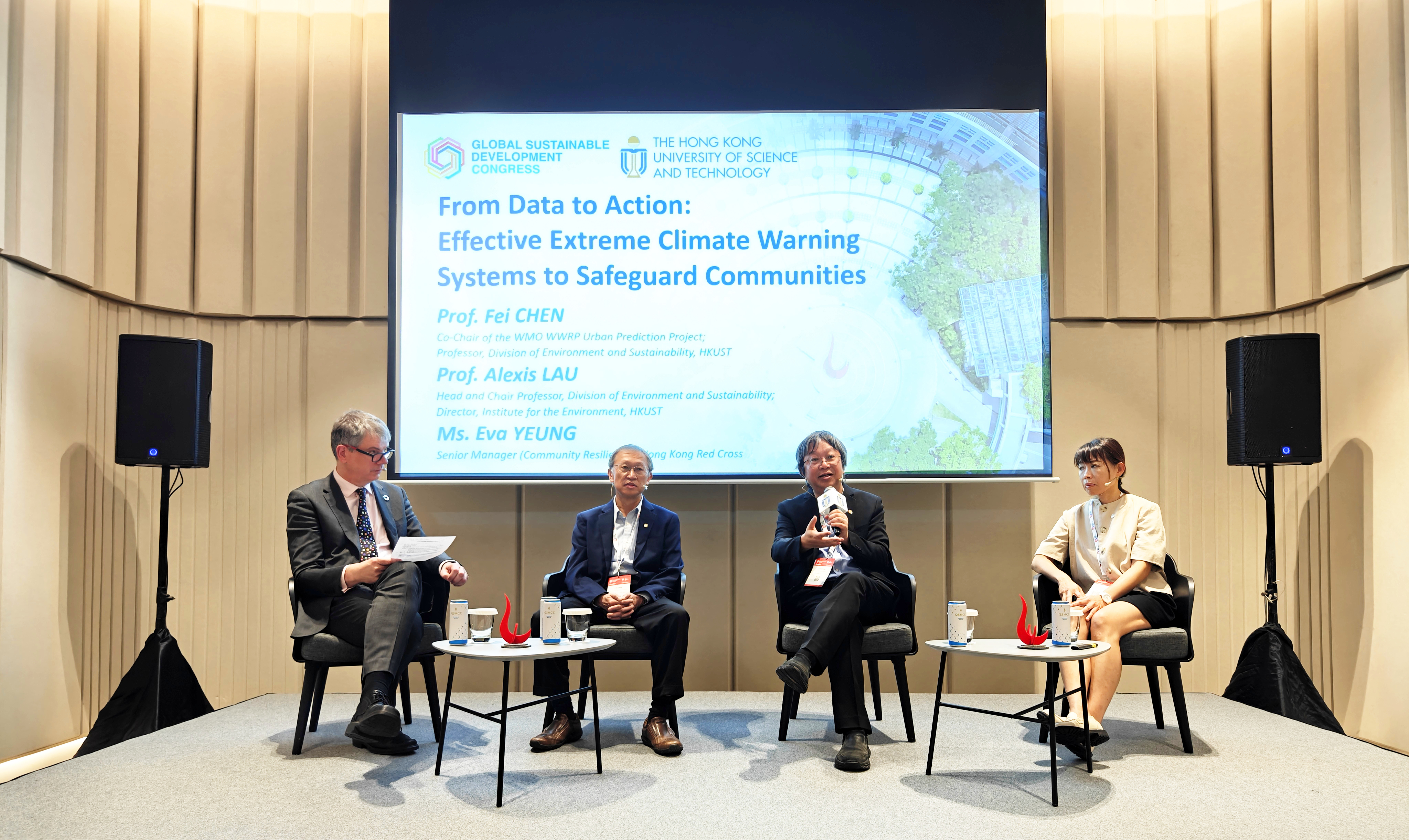 panel discussion on early warning systems for extreme weather