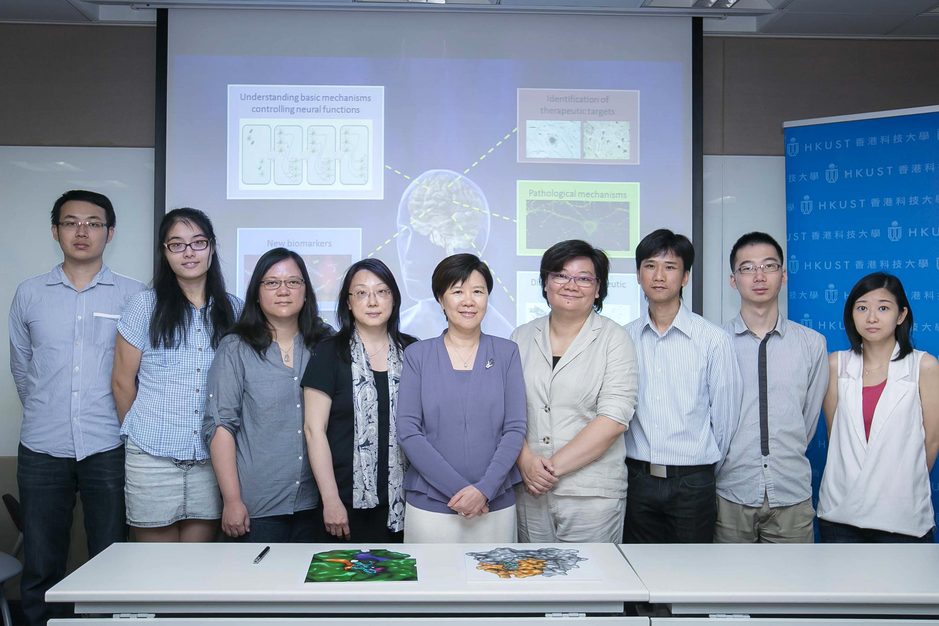  Prof Nancy Ip (middle) and the research team