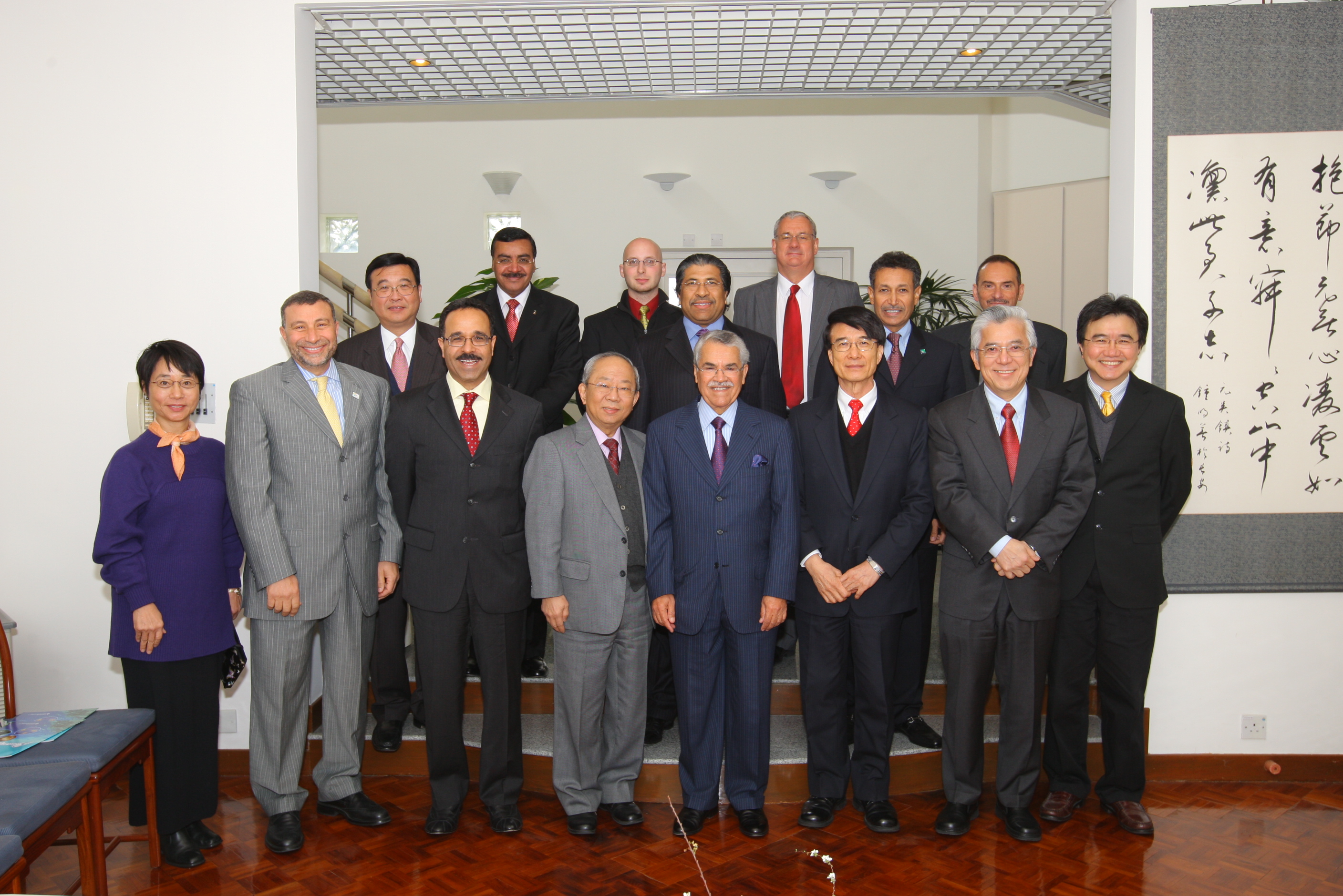  A group photo at President's Lodge