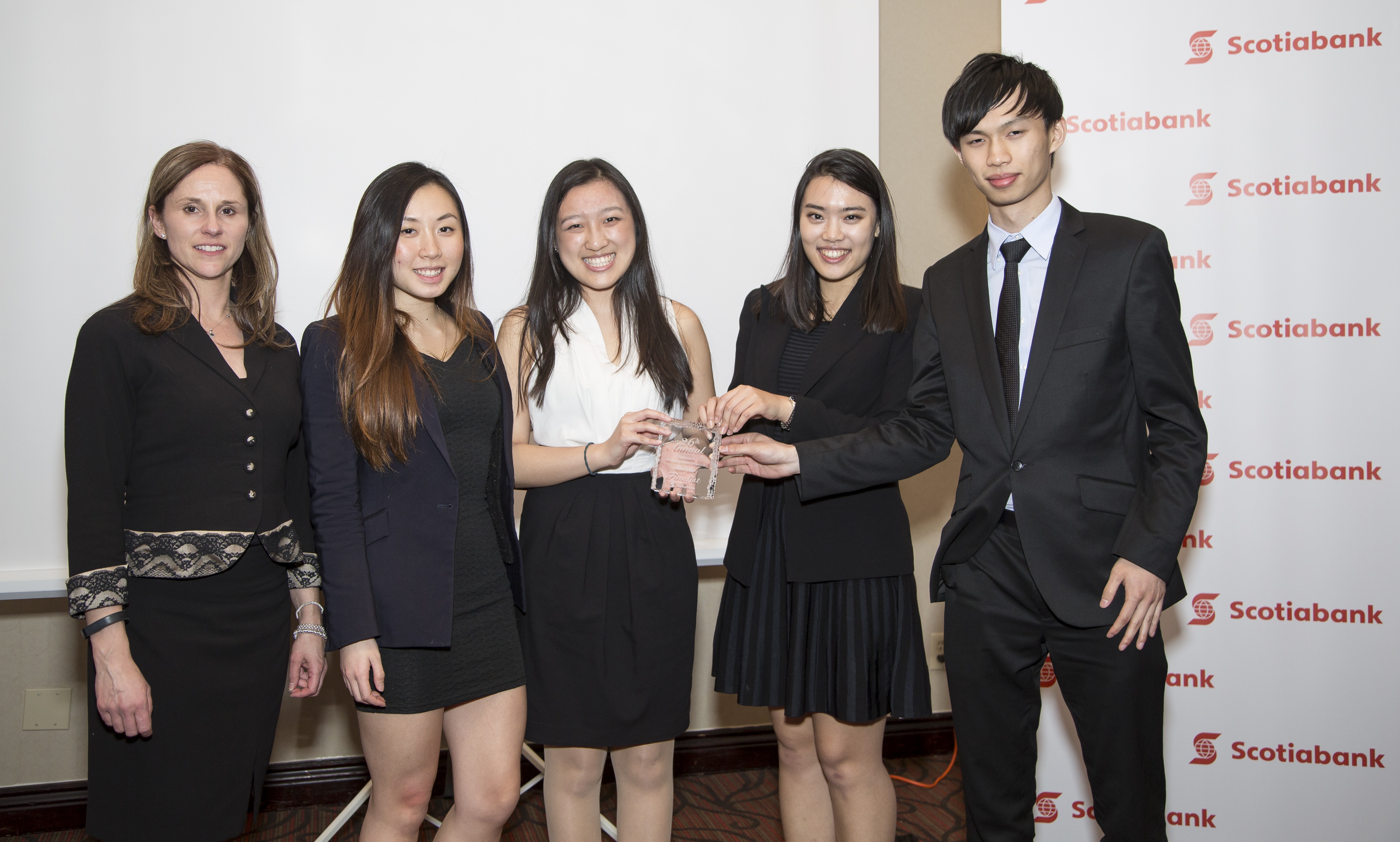 The second runners-up at the Scotiabank International Case Competition in Canada (Ivey Business School).