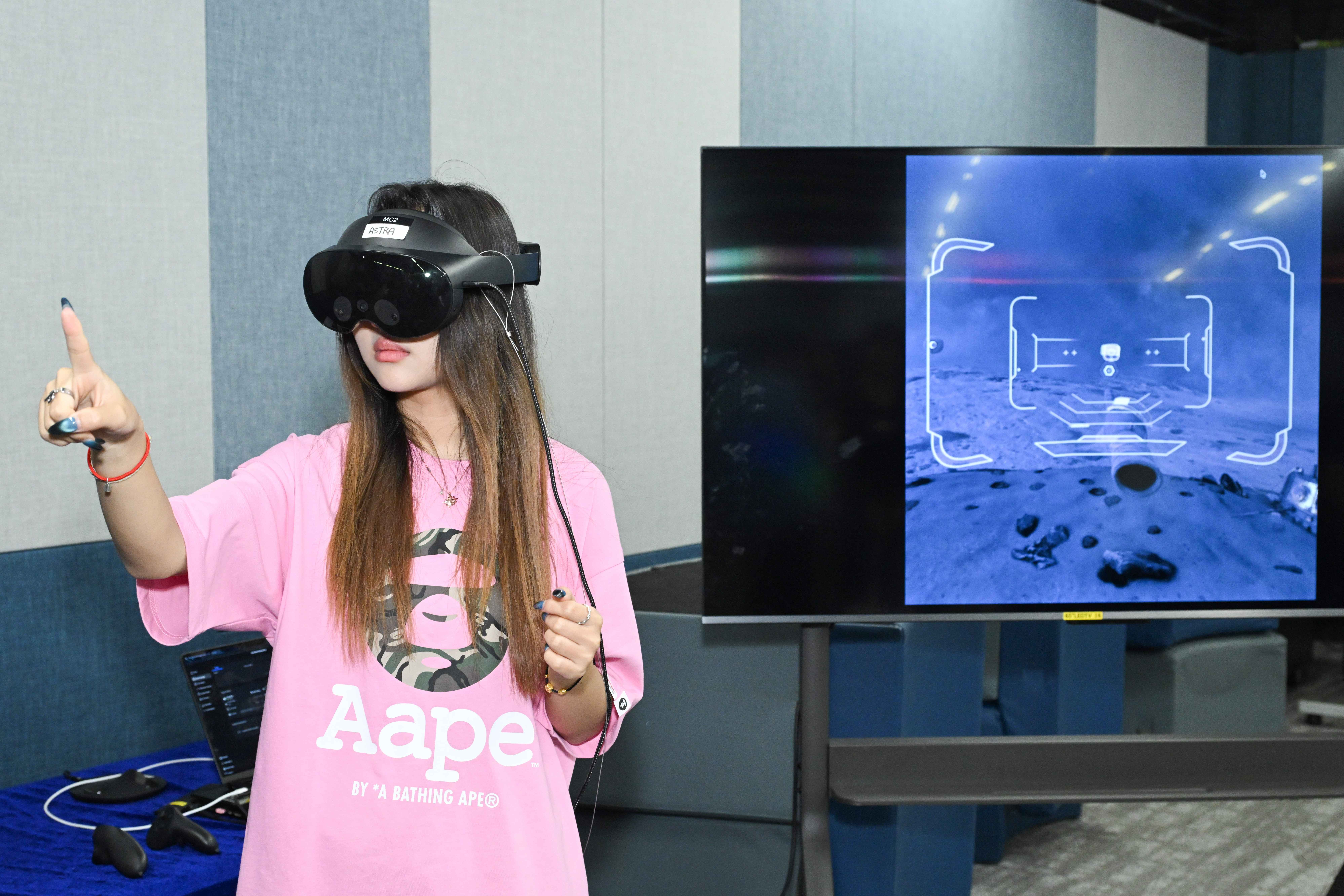 Several VR digital art pieces are also on display, including Astra, created by Ms. Eliza MCNITT— Venice Immersive Grand Prize winner and renowned American writer and director—which offers visitors a unique journey of exploration into the universe.