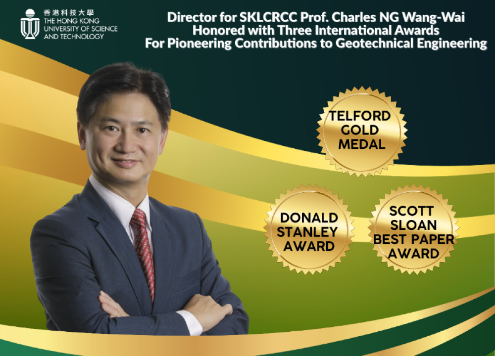 SKLCRCC Director Prof. Charles NG Wang-Wai Honored with Three International Awards